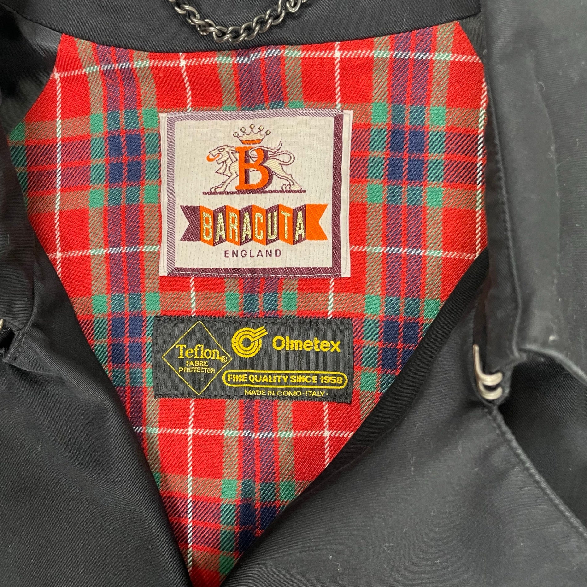 BARACUTA バラクータ / 推定90s olmetexトレンチコート ブラック SIZE:L