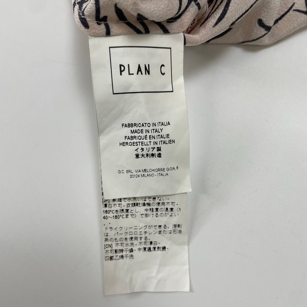 PLAN C プランシー / シルクノースリーブブラウス 参考定価：50,000程度 SIZE:38