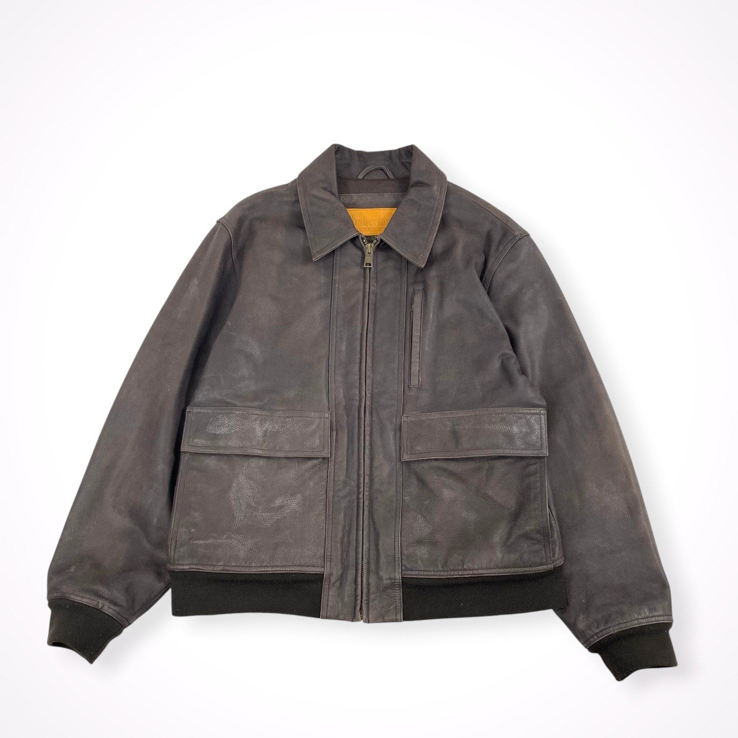 Timberland / 00s カウレザージャケット ダークブラウン SIZE:M