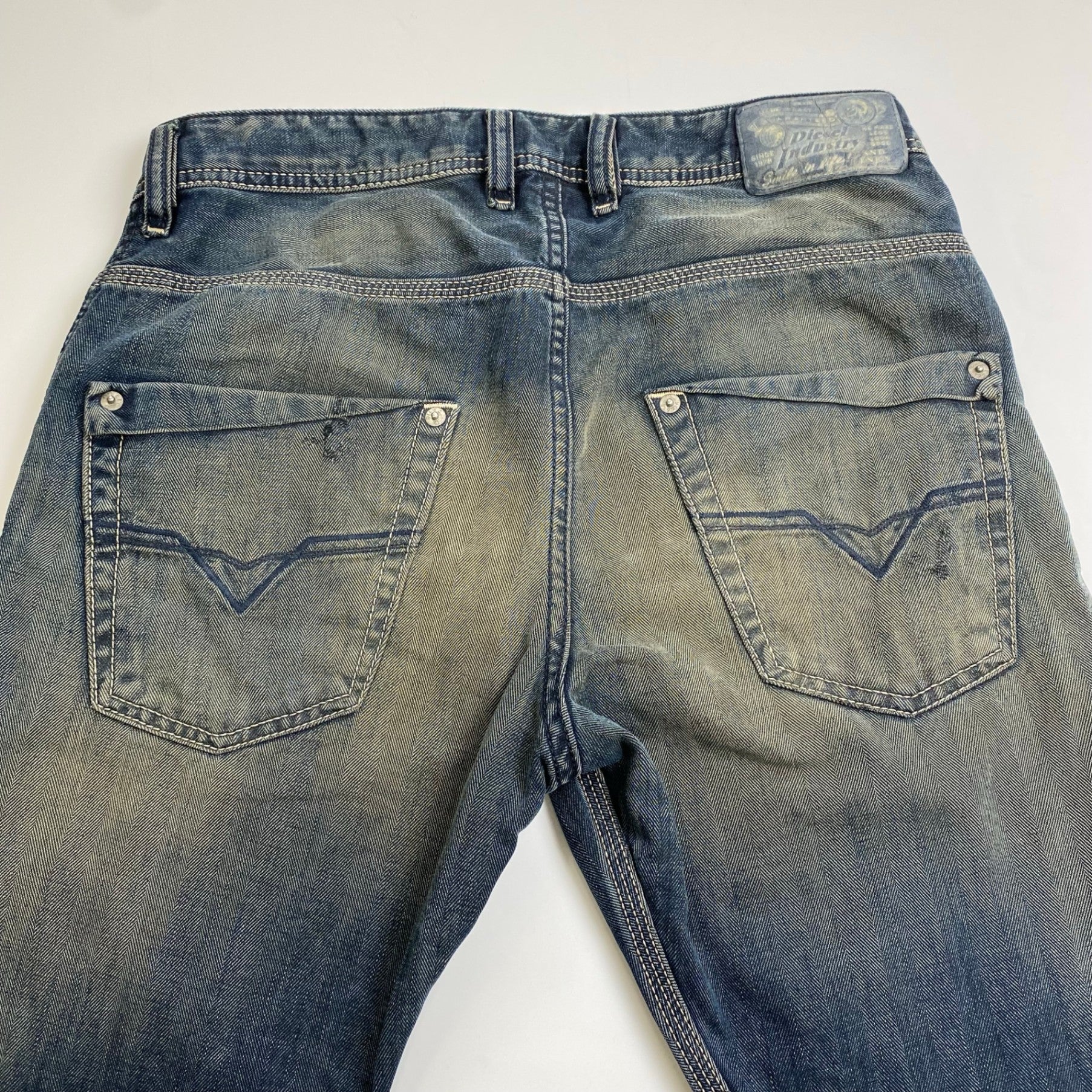 DIESEL ディーゼル / KROOLEY 0660Q ヘリンボーン デニムパンツ SIZE:W27 L30