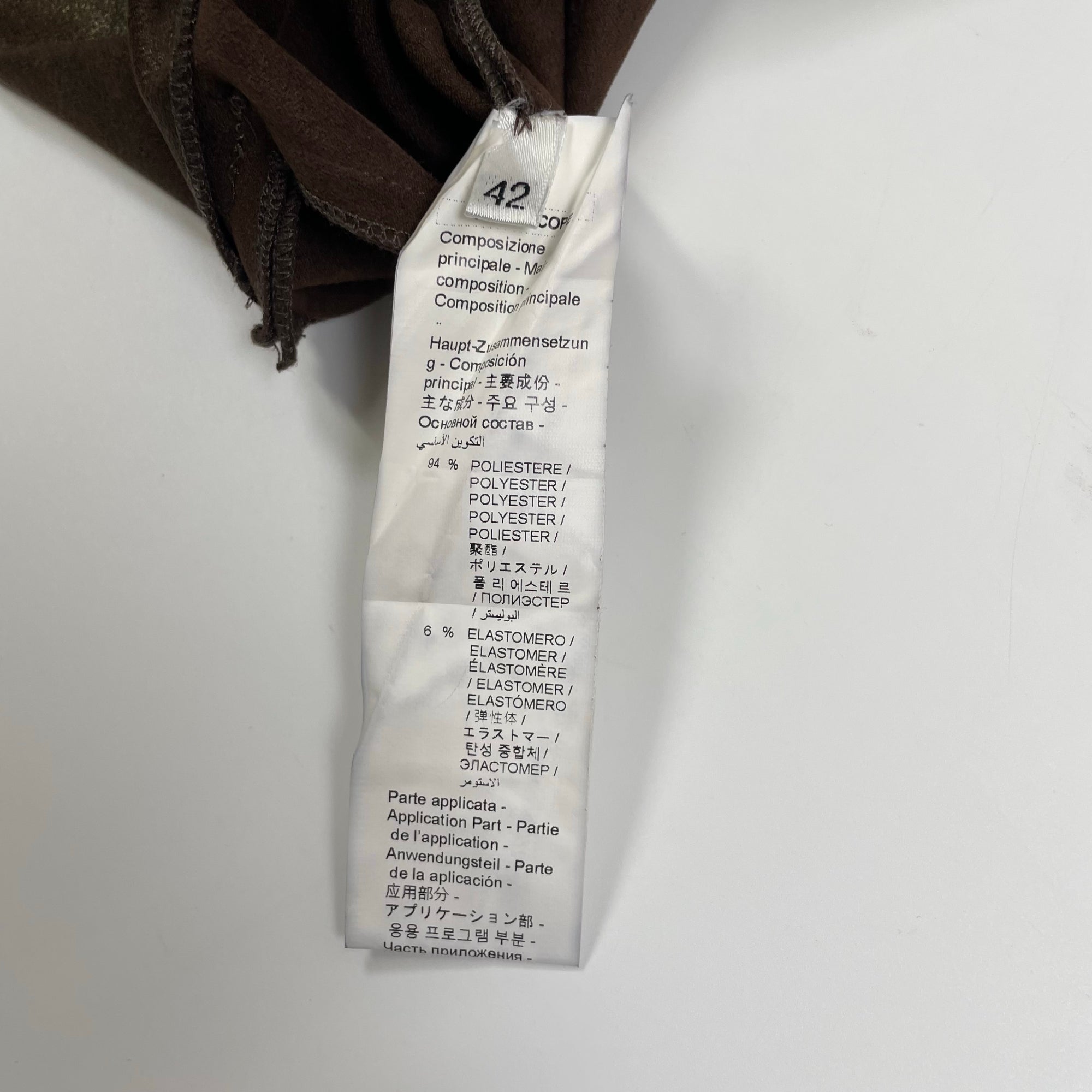 VIRGINIA BIZZI ヴァージニア ビッツィ / フリンジ切替タイトスカート H.P. FRANCE取り扱い 参考定価：35,000程度 SIZE:42