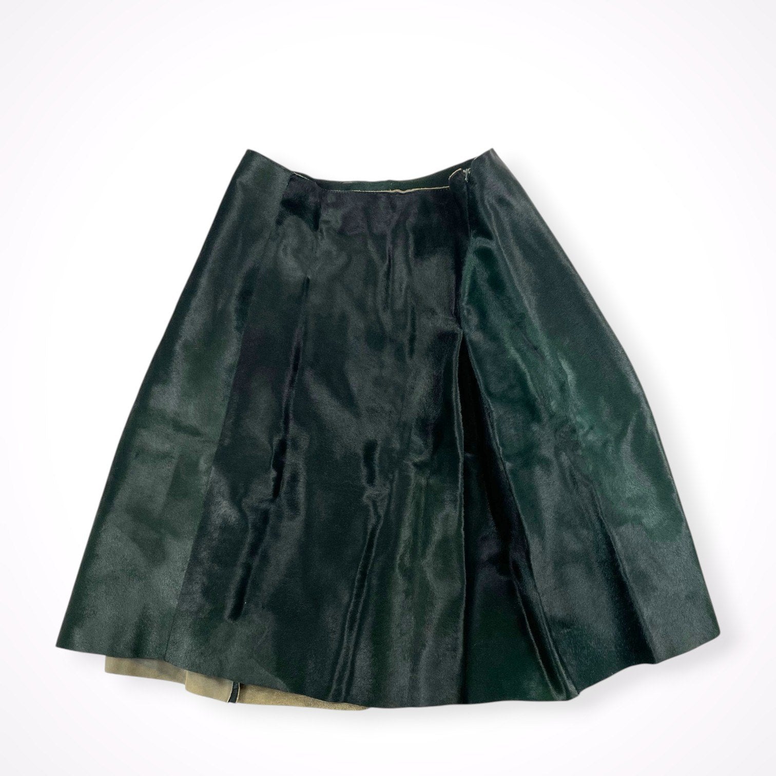 HETTABRETZ / ハラコレザースカート グリーン SIZE:42