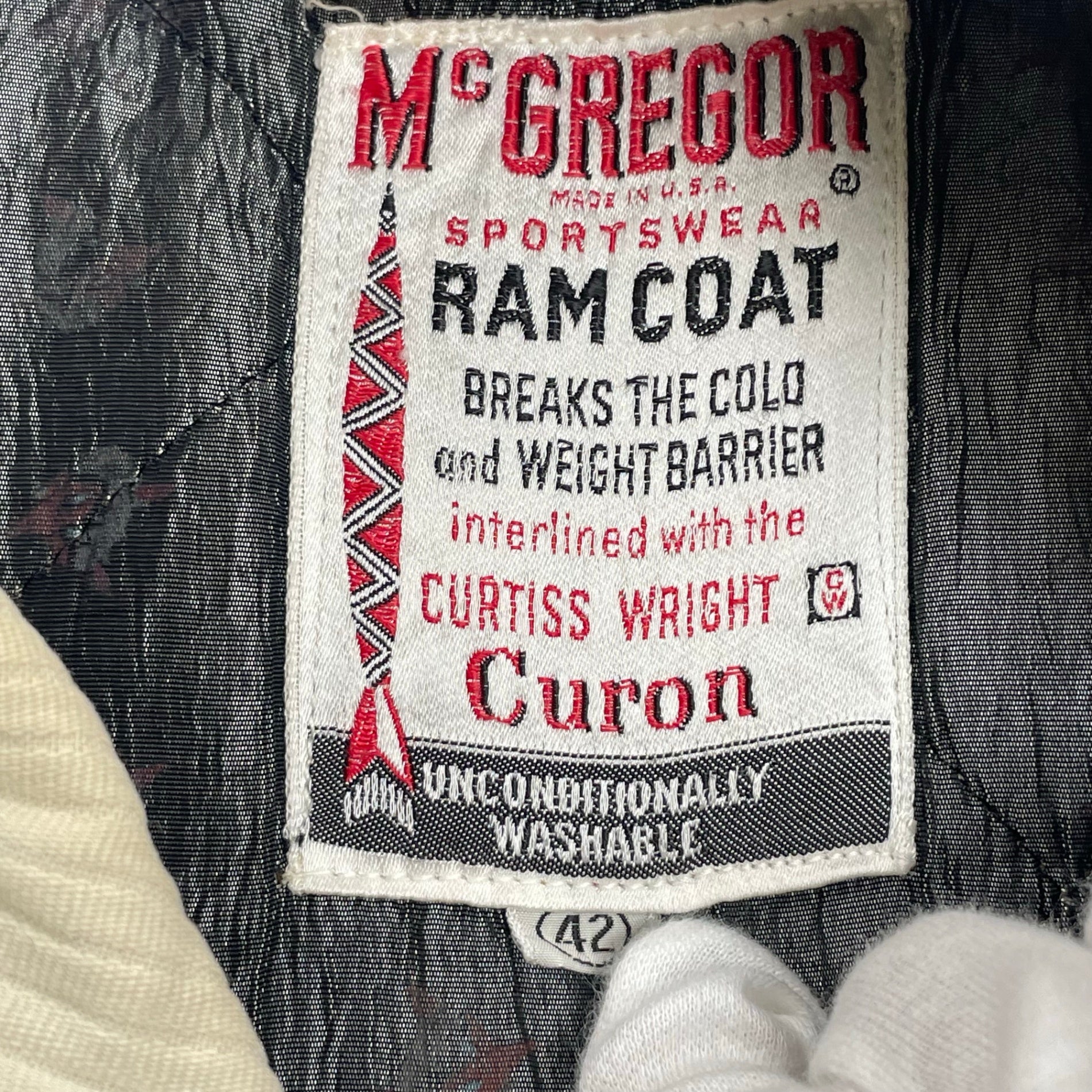 VINTAGE McGREGOR マクレガー / 5-60's RAM COAT カーコート ダッフルタイプ CONNMARジップ SIZE：42(L程度)