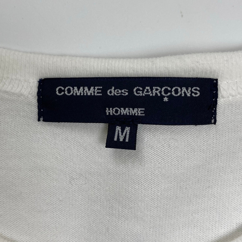 COMME des GARCONS HOMME コムデギャルソンオム / 異素材 フロントポケットTEE Tシャツ ホワイト SIZE:M