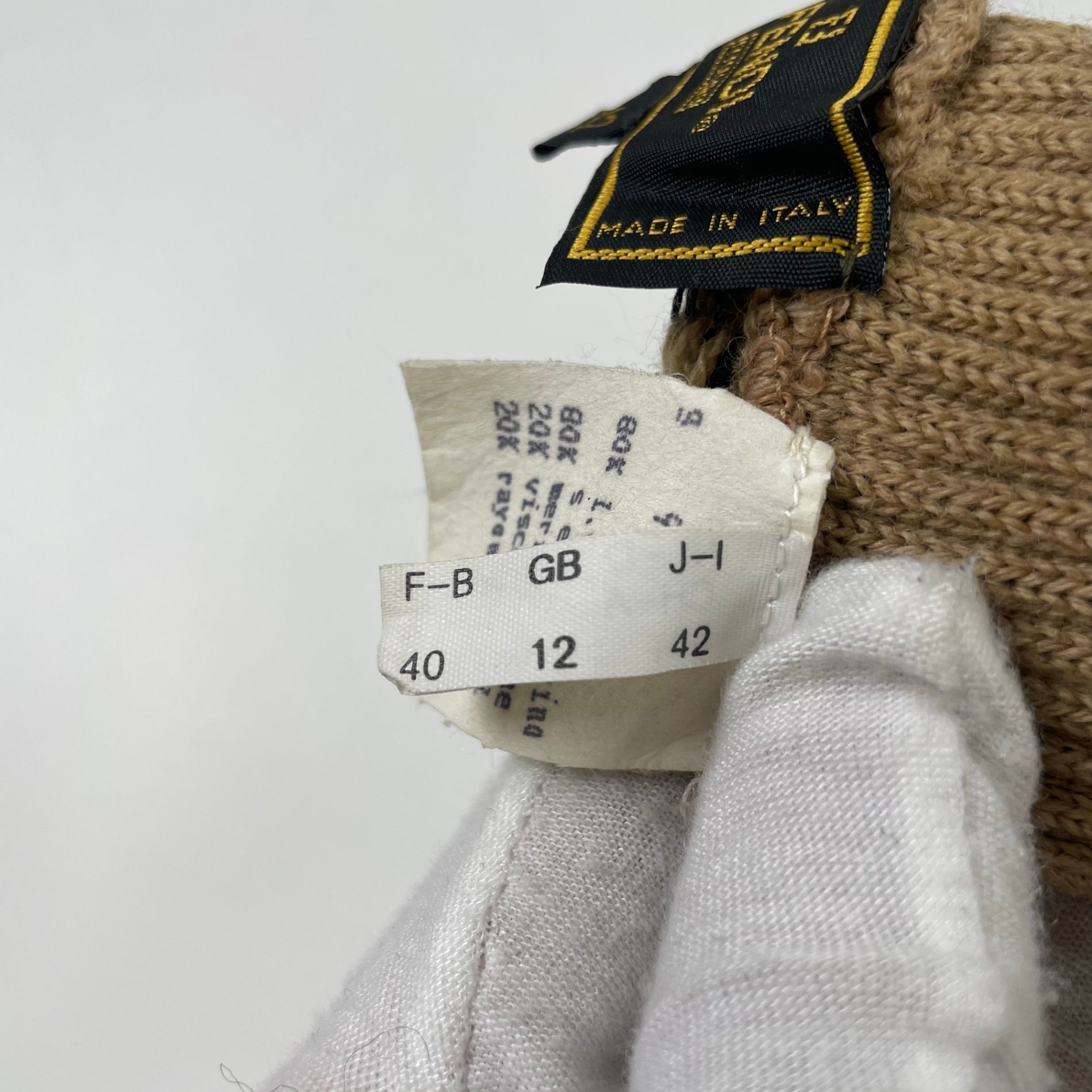 FENDI / チェック柄ニットグローブ 参考定価：45,000程度