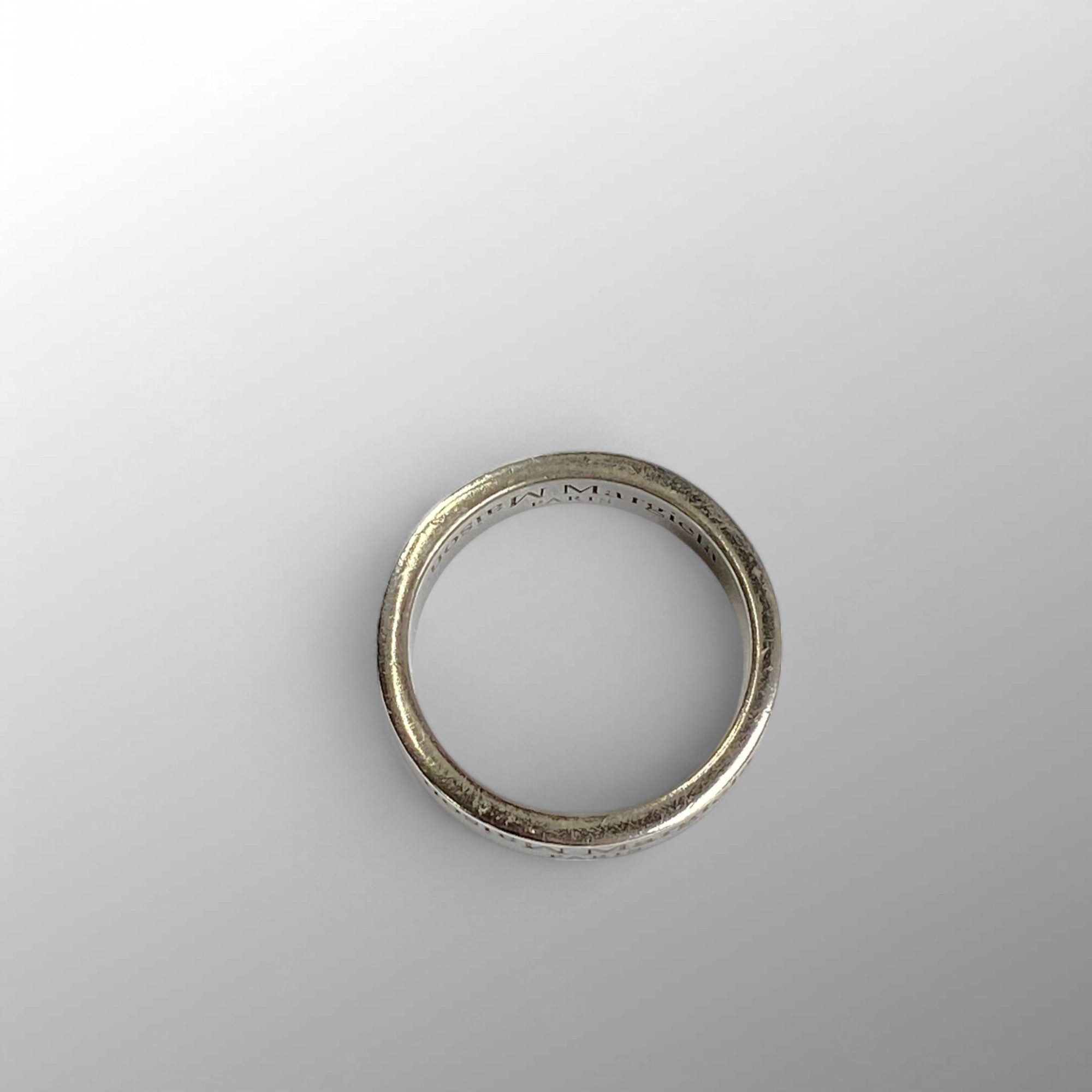 【クリーニング済】 Maison Margiela メゾンマルジェラ / Reverse Logo Ring リバースロゴ リング SIZE：20号
