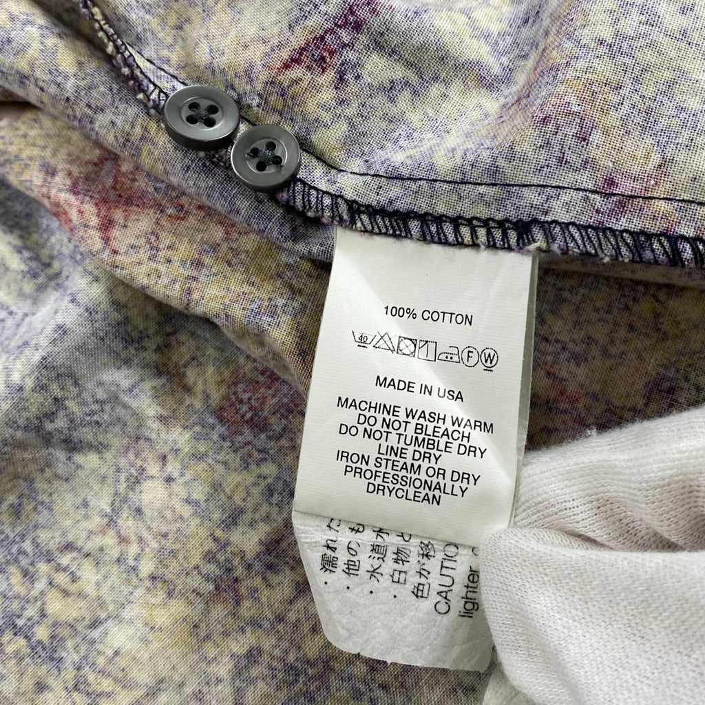 AiE エイアイイー NEPENTHES ネペンテス / ペインターシャツ Marble batik Print 総柄 ギャザー  SIZE:XL