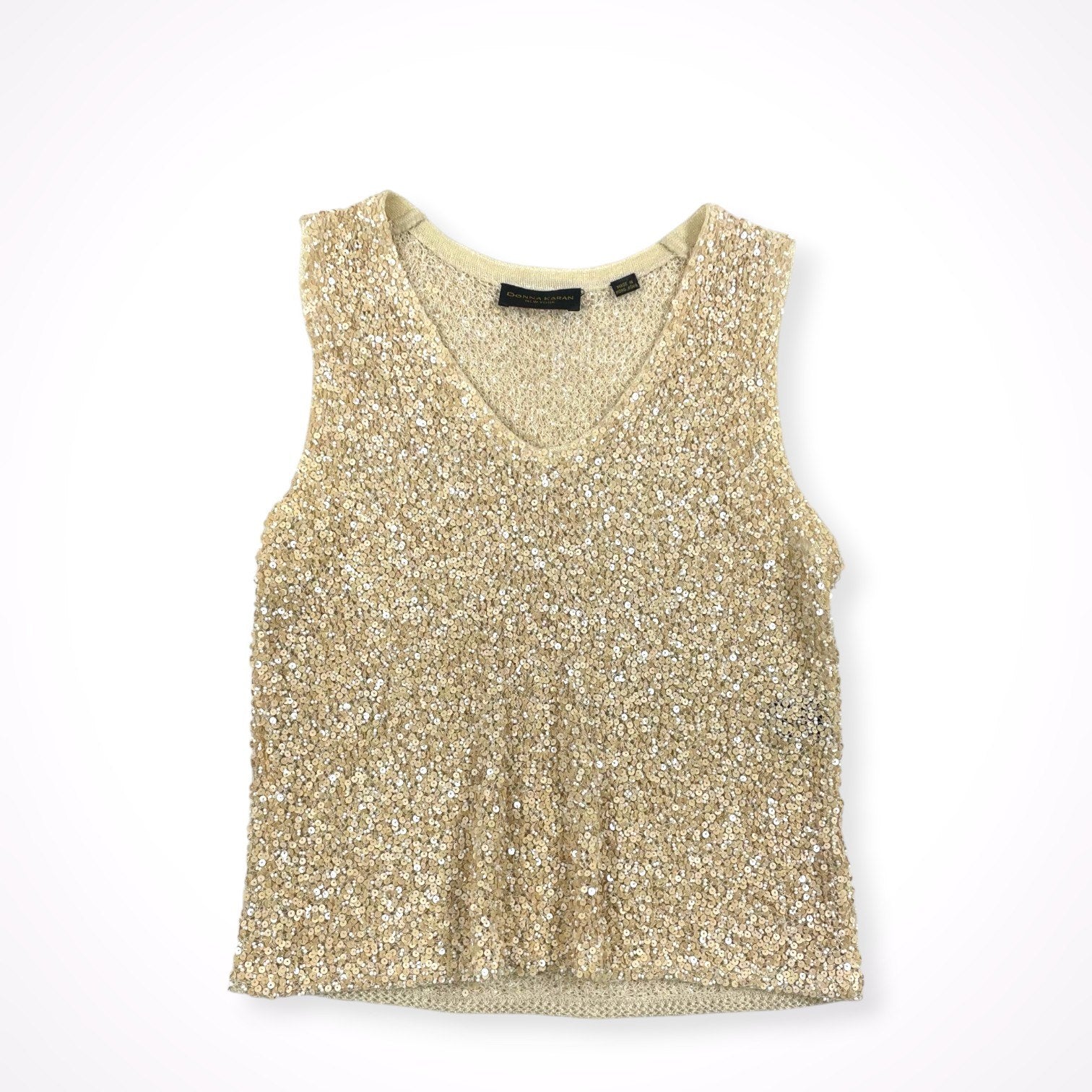 DONNA KARAN NEWYORK / ヴィンテージ スパンコールアンサンブルカーディガン SIZE:S