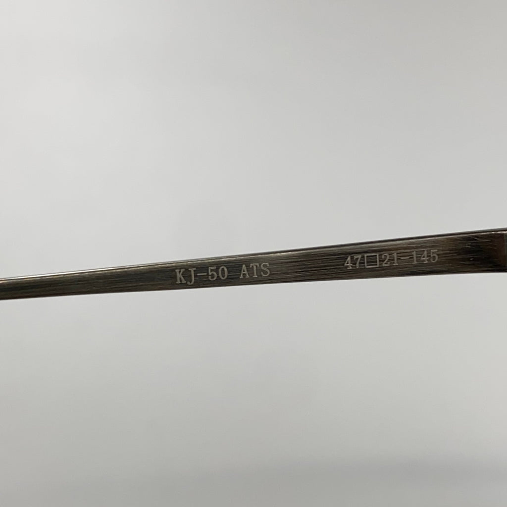 【極美品】金子眼鏡 / メタルラウンド KJ-50 度なしクリアレンズ 参考定価：50,000+tax