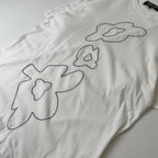 COMME des GARCONS HOMME DEUX / 18SS フラワー刺繍TEE DA-T007 SIZE:M