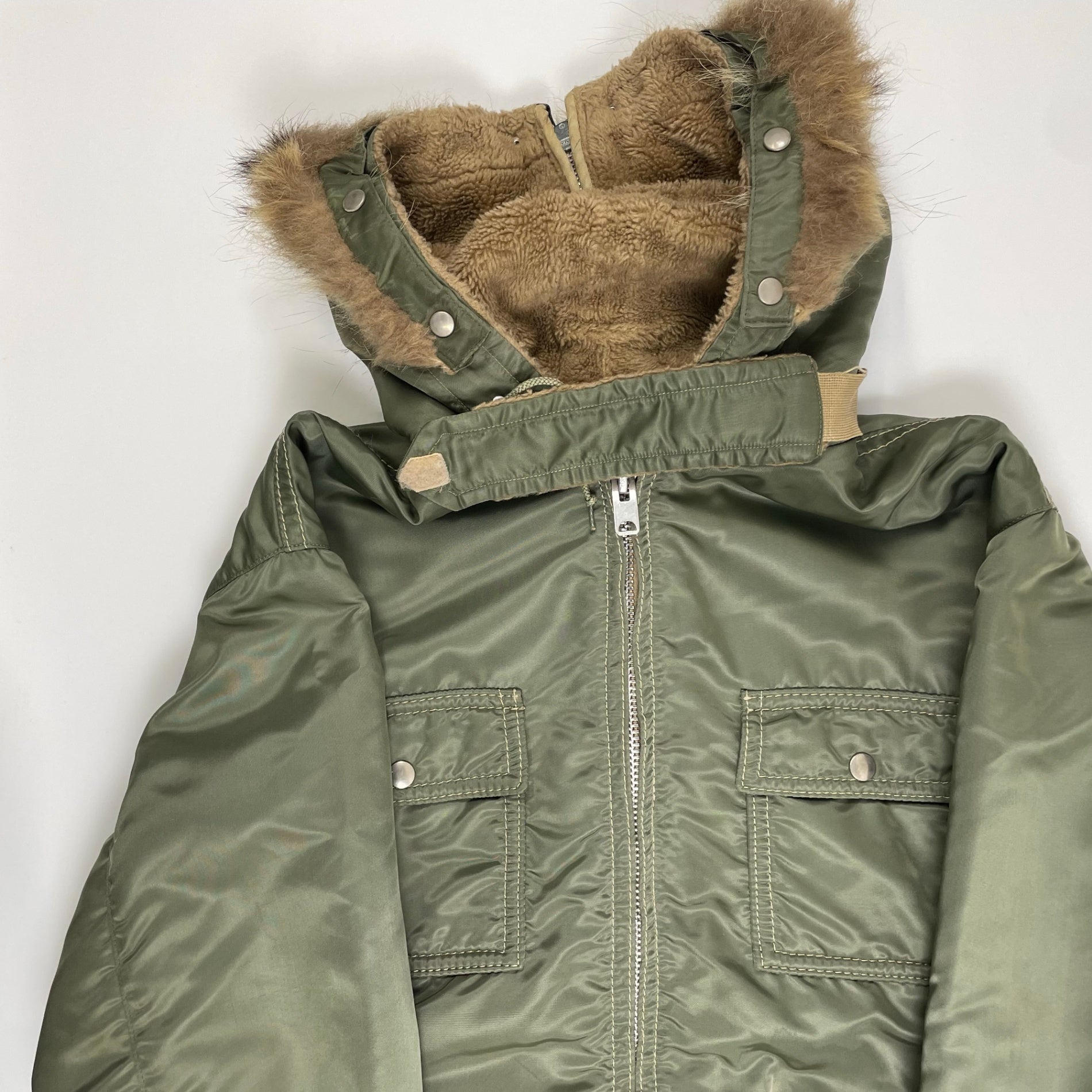 MIGHTY-MAC マイティマック / 7-80s ボアフーデッドジャケット MADE IN USA SIZE:L-XL