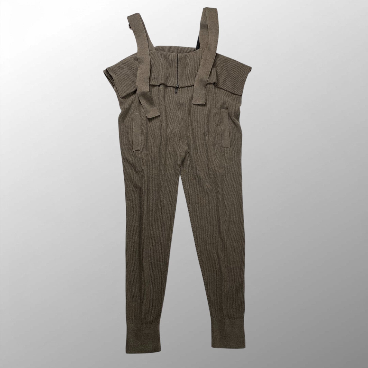 Y's ワイズ ヨウジヤマモト RISMAT by Y's / 20AWコレクションアイテム ニットサロペット モカブラウン SIZE:2