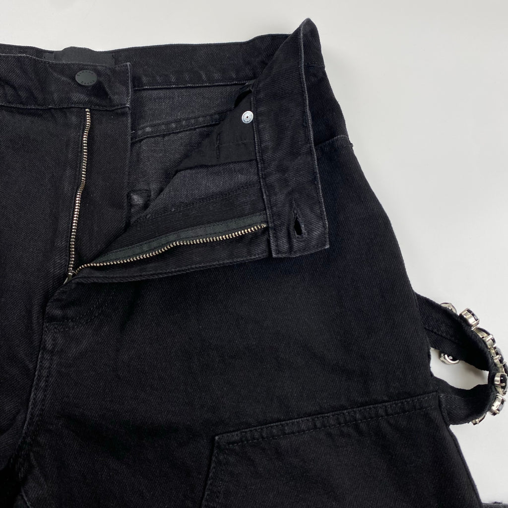 Simone Rocha シモーン ロシャ / Embellished Straight Workwear Denim ダブルニー デニム DOVER STREET取扱い 参考定価：110,000程度 SIZE：S