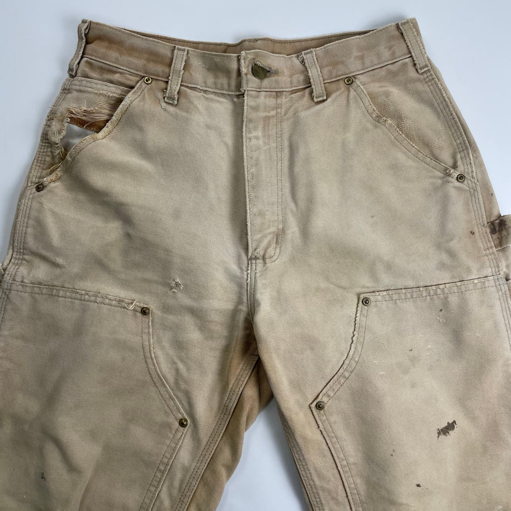 carhartt カーハート / 00s ダブルニー ダックパンツ USA製 Helmets to Hardhats 襤褸 SIZE：W78
