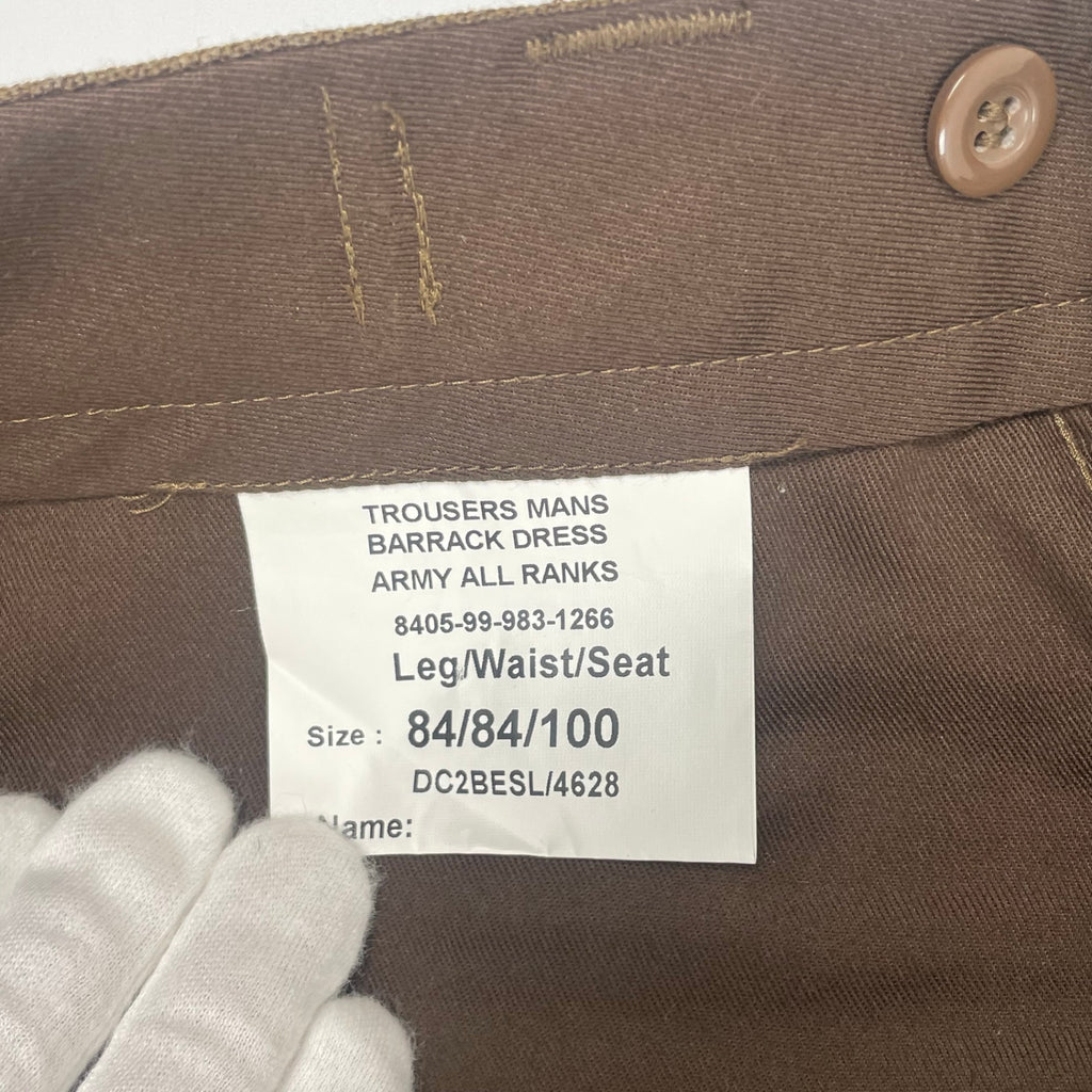 BRITISH ARMY イギリス軍 / BARRACK DRESS Pants ブラウン SIZE:84/84/100
