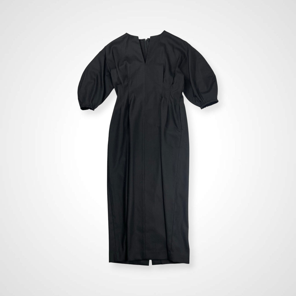 VERMEIL par IENA ヴェルメイユ パー イエナ / P/Ryツイルウエストシェイプ パフスリーブワンピース 参考定価：25,000+tax SIZE:40