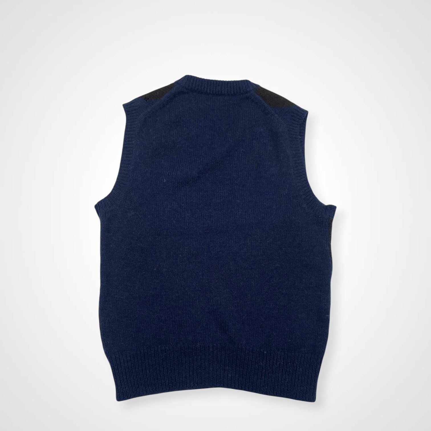 PRADA プラダ / アルパカアーガイルニットベスト Made In Peru SIZE:46