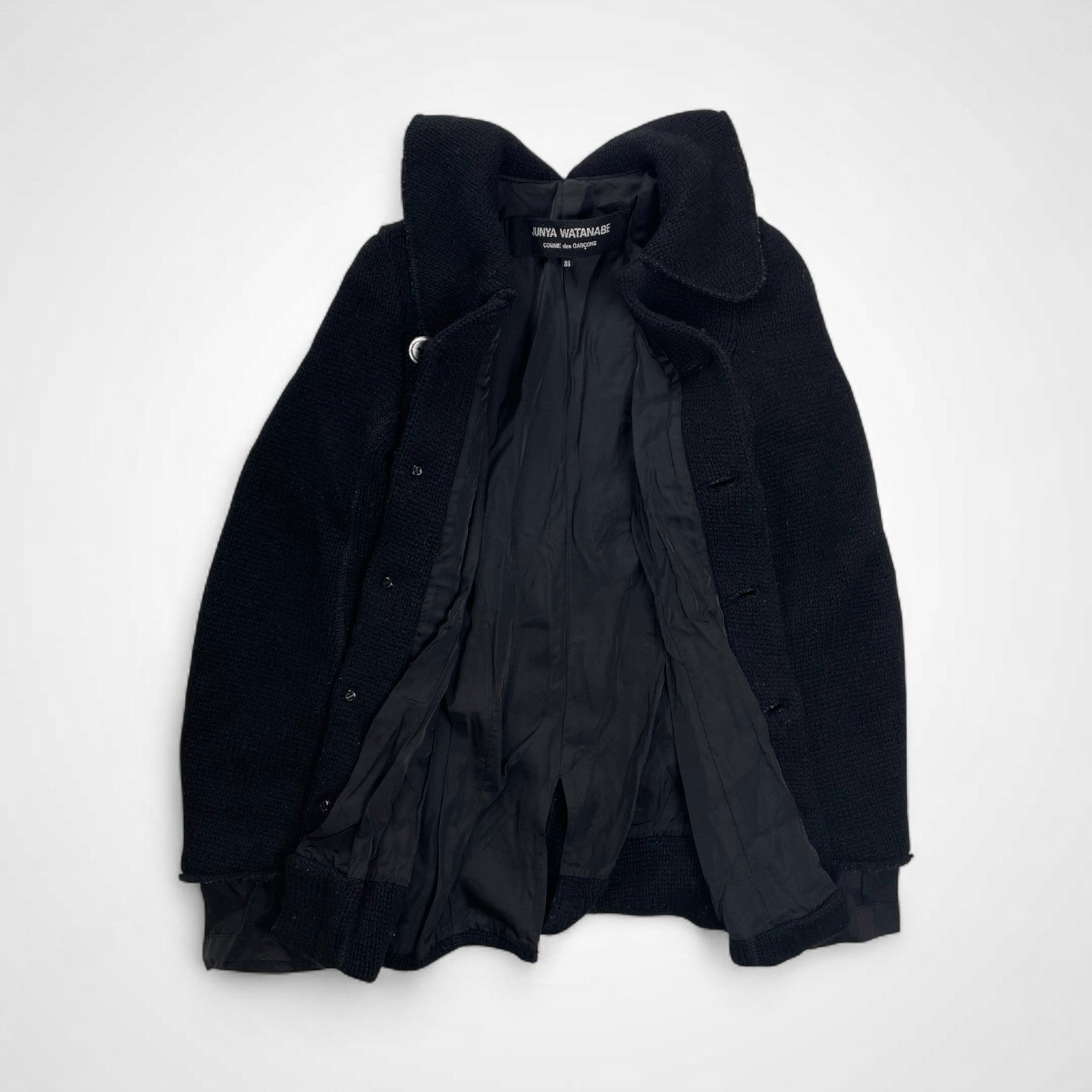 JUNYA WATANABE COMME des GARCONS ジュンヤワタナベ コムデギャルソン / 07AW アシンメトリーポケット ウールニットスリムジャケット SIZE:SS