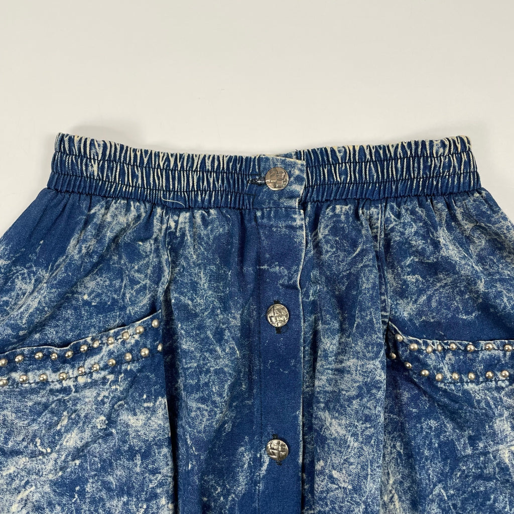EURO VINTAGE / フランス製生地 スタッズMIXスカート SIZE:FREE