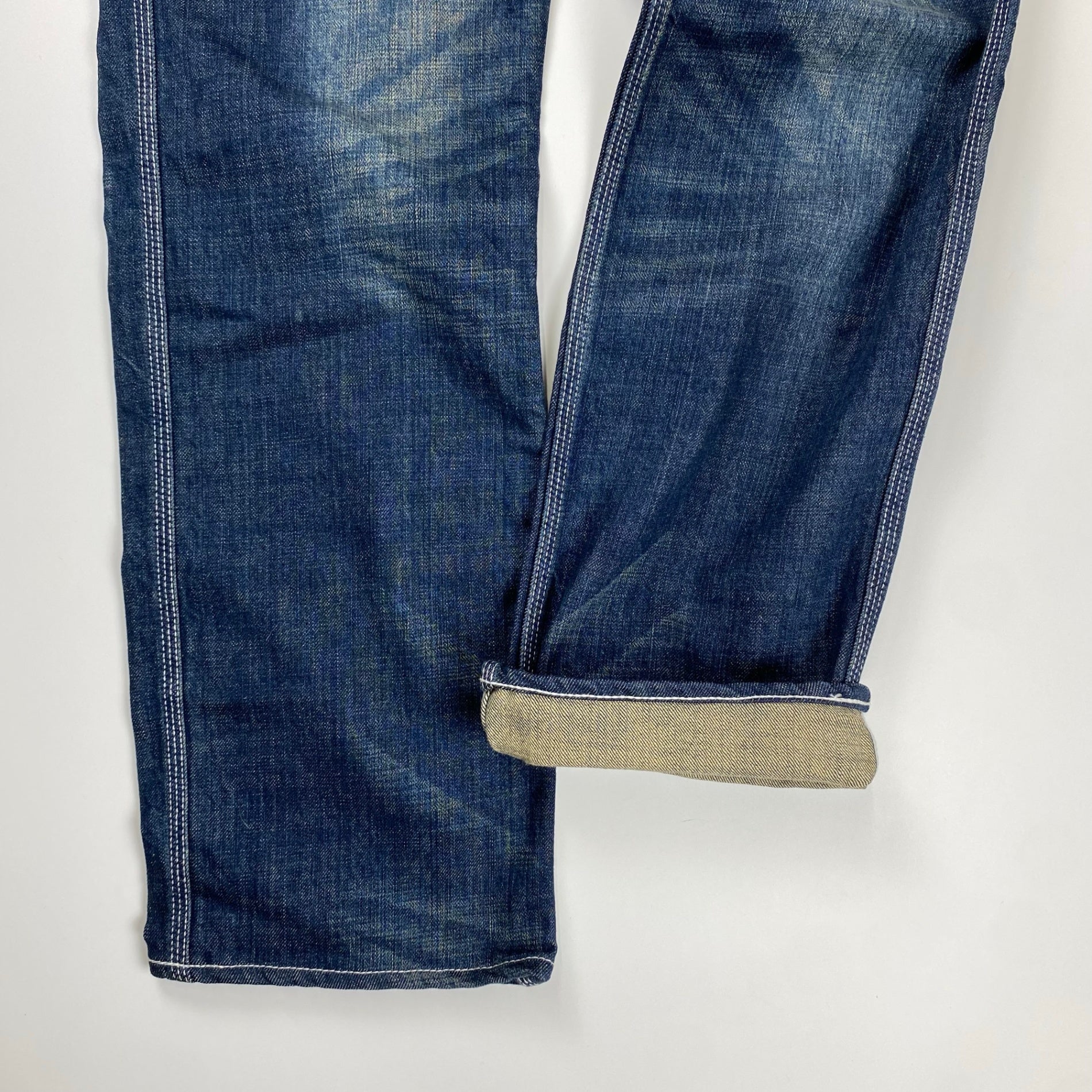 vanson × LOONEY TUNES / デコレーション デニムパンツ 刺繍 ワッペン SIZE:32