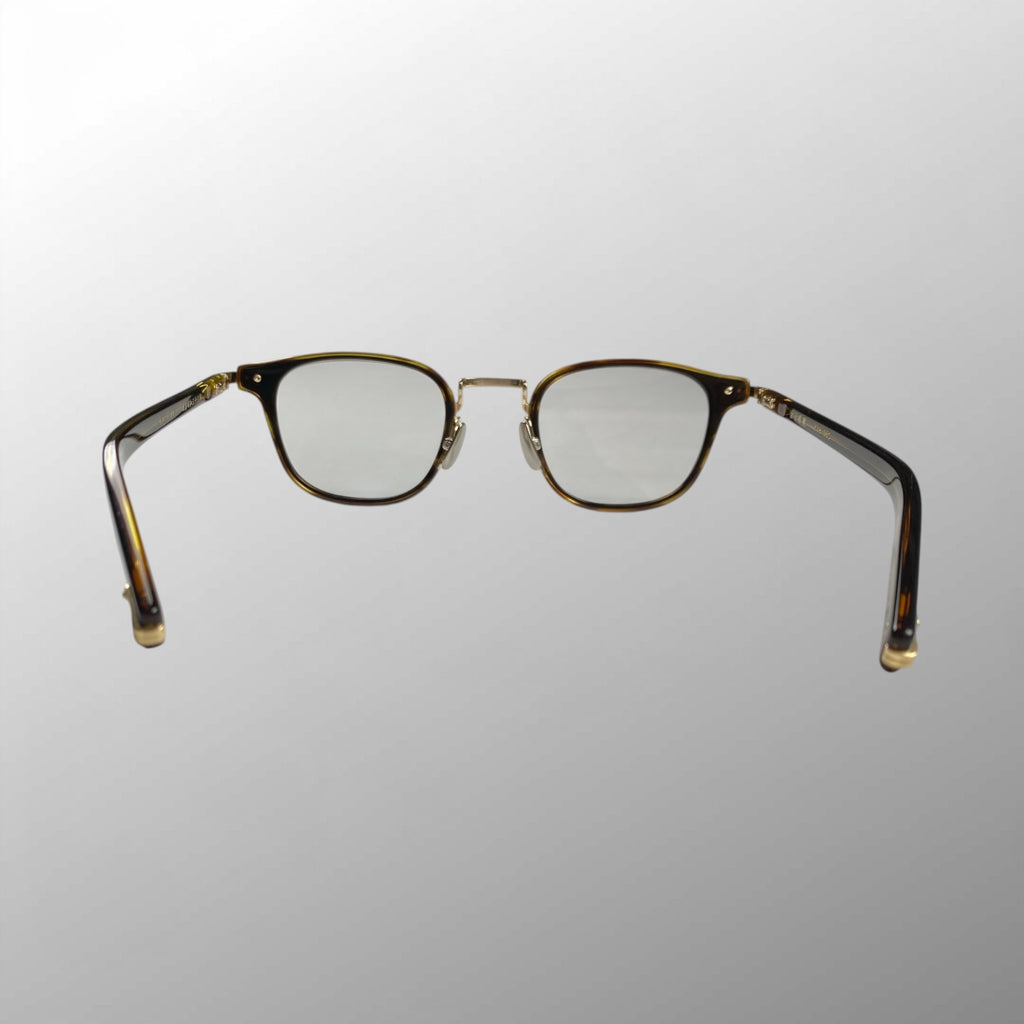 【美品】 金子眼鏡 K18シリーズ / KMG-15 BKBR 度なしレンズ 伊達メガネ 参考定価：120,000程度