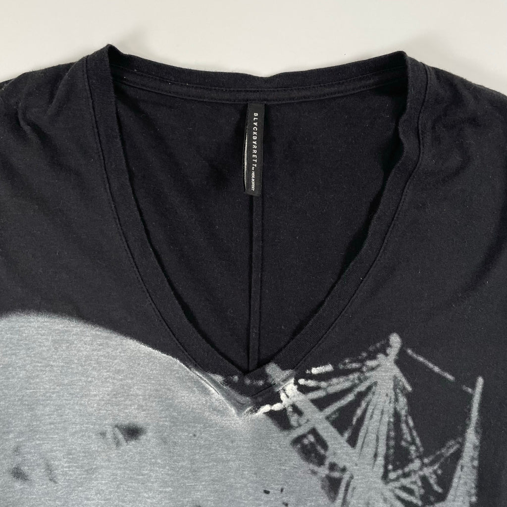 BLACK BARRETT BY Neil Barrett / VネックグラフィックTEE 長袖 SIZE:3