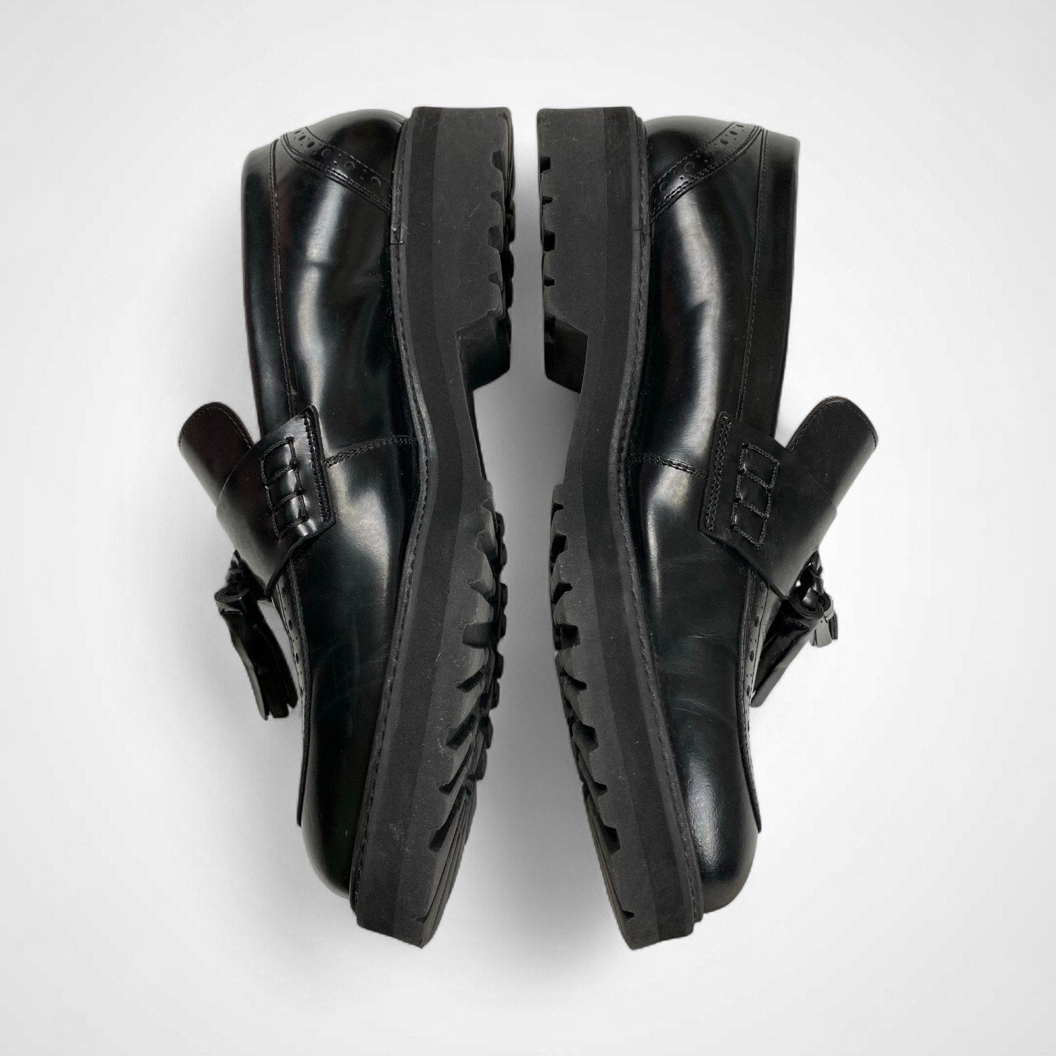 Pertini ペルティニ / タッセルローファー ブラック 参考定価：31,000+tax UNITED ARROWS取扱い SIZE:37.5(23.5cm程度)