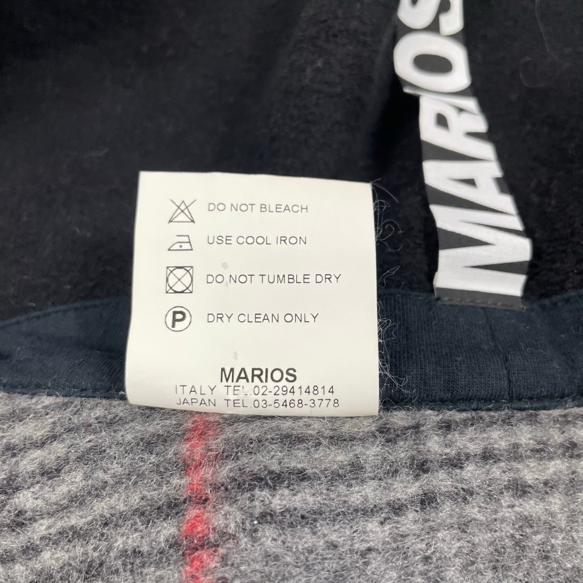 MARIOS マリオス / ボレロレイヤードスウェット 参考定価：30,000程度