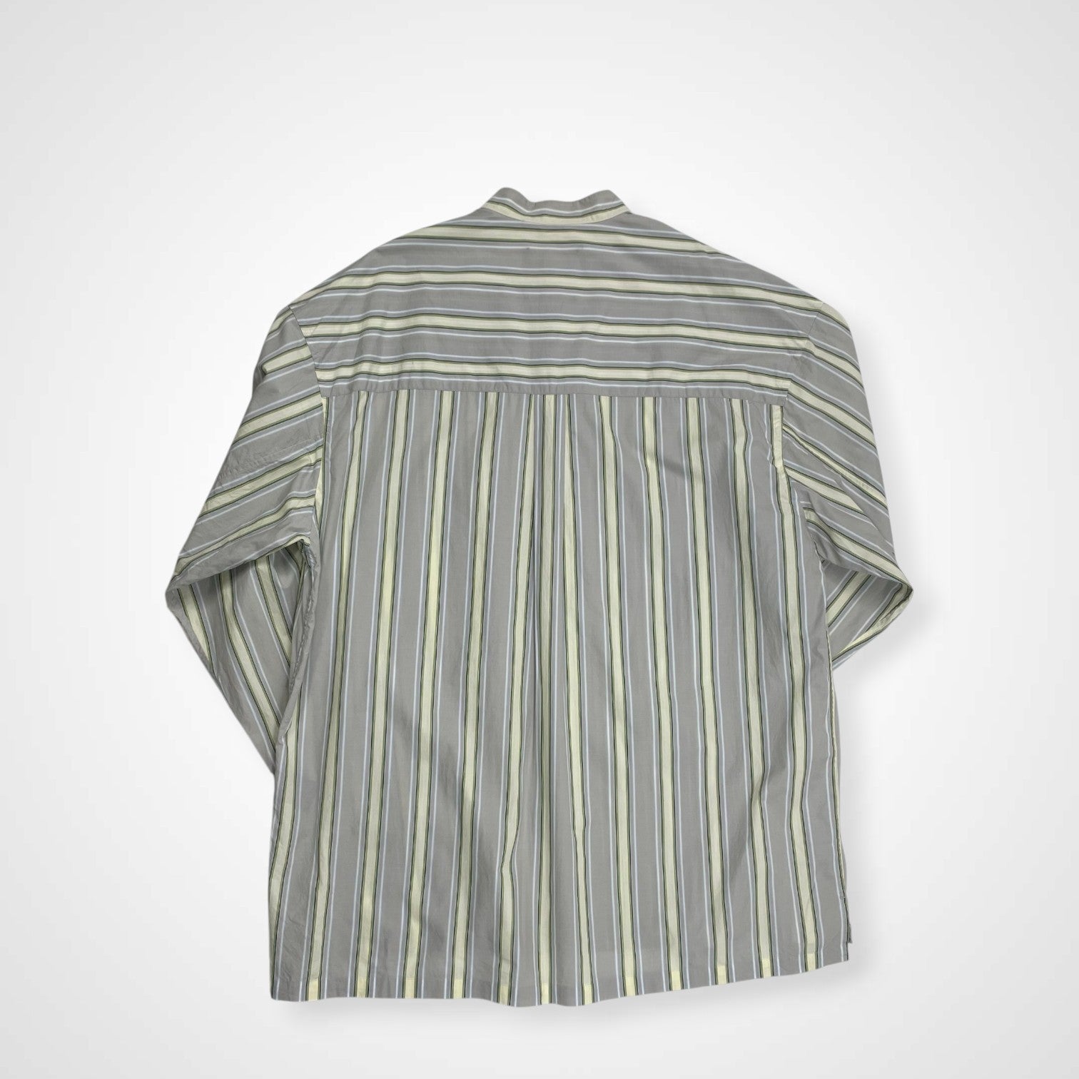 CABaN キャバン / ストライプバンドカラーシャツ 参考定価：30,000程度 SIZE:L