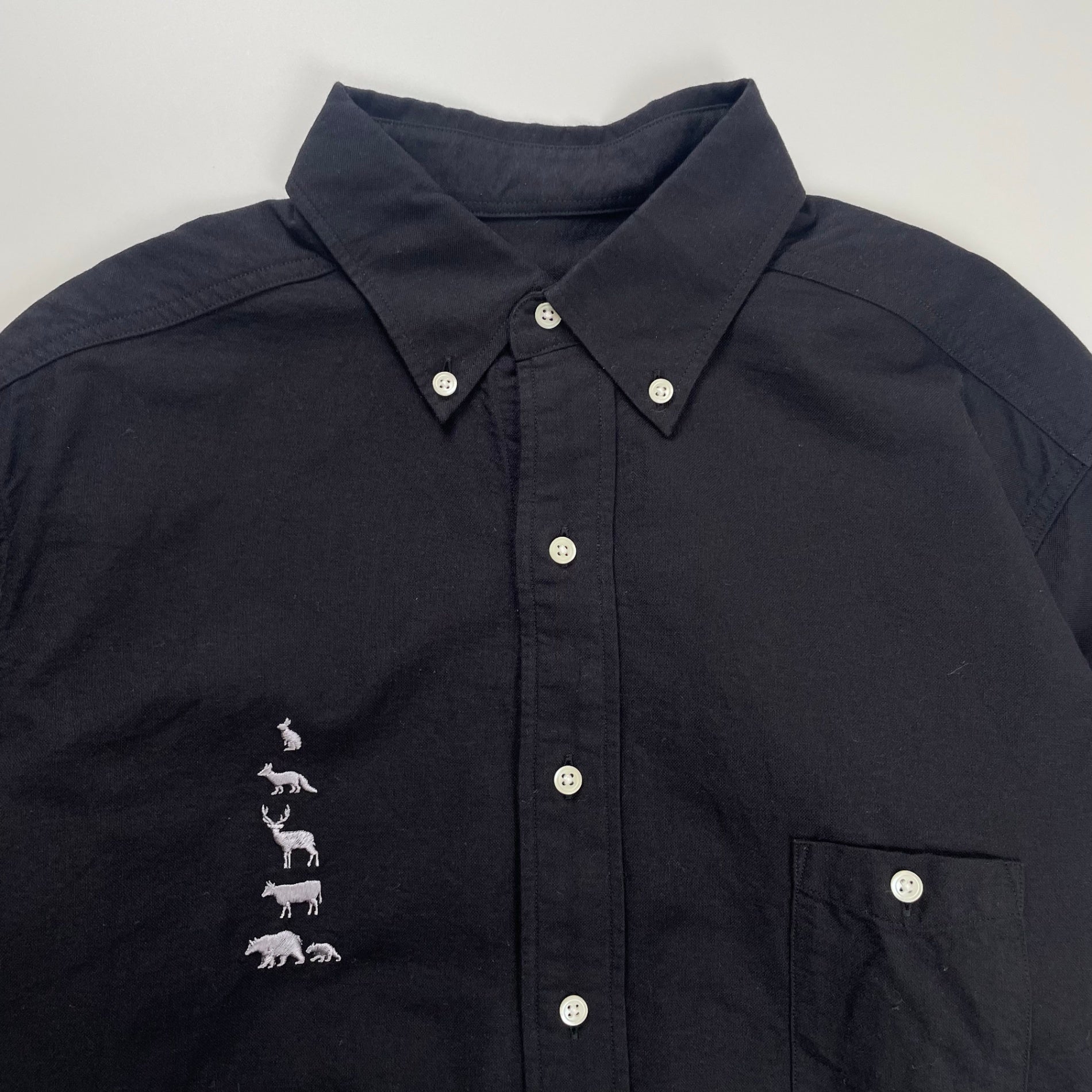 MOUNTAIN RESEARCH マウンテンリサーチ / ブラックB.D. ボタンダウンシャツ 極美品 MTR3976 参考定価：27,000+tax