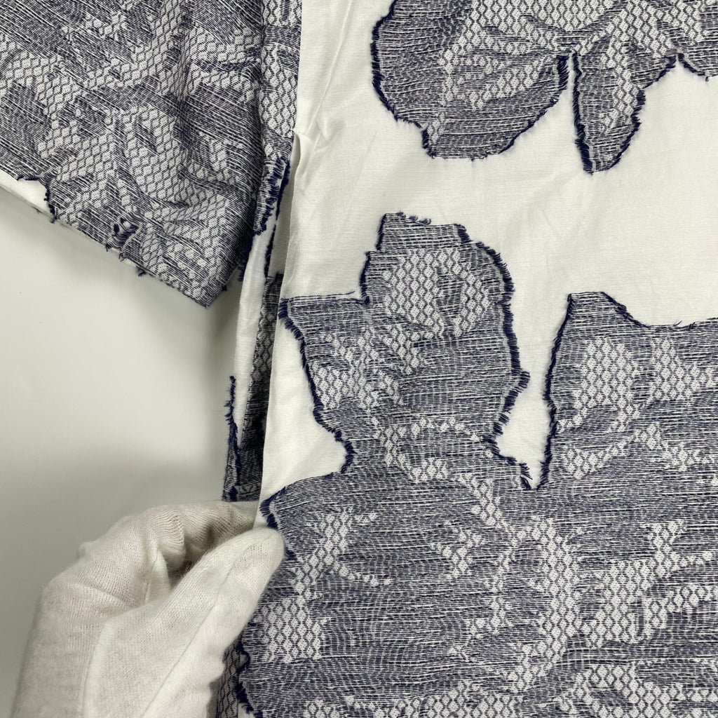 UNITED ARROWS ユナイテッドアローズ / ヘンリーネック ジャガードシャツワンピース 参考定価：18,000程度 SIZE:36