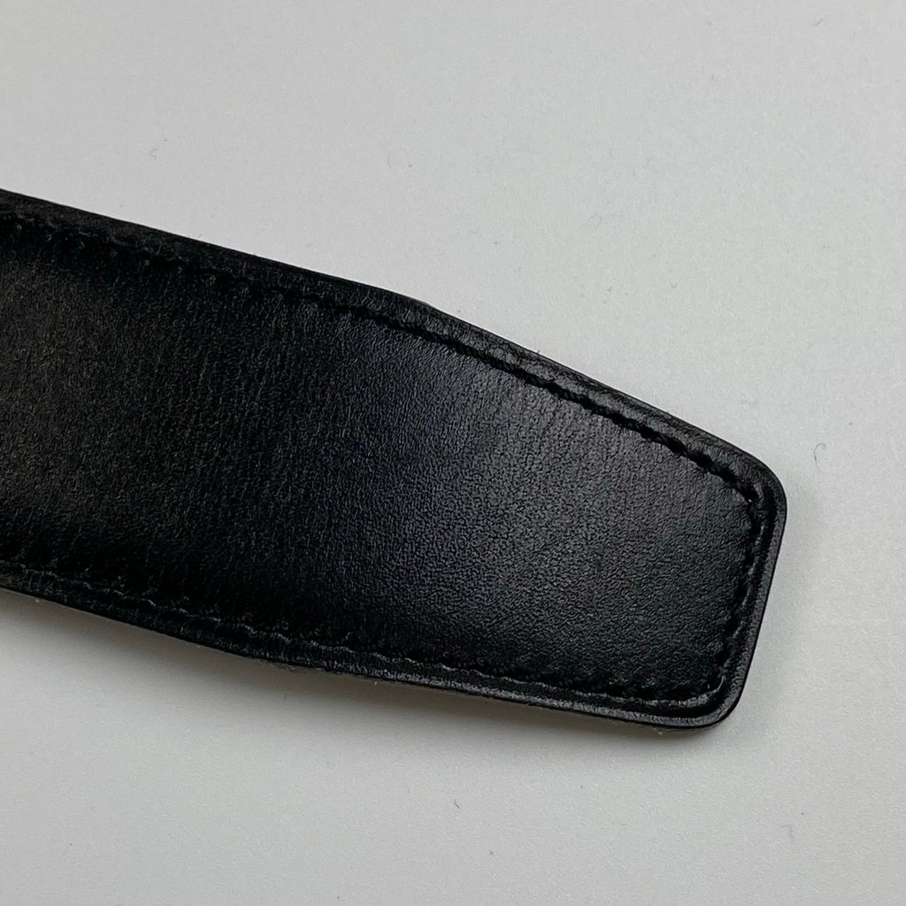 【極美品 鑑定済】 HERMES エルメス / コンスタンス Hバックル レザーベルト 〇Y刻印 ブラック×ベージュ 75cm