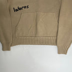 LABROS ラブロス / DINO HOODED SWEATER ニットパーカー ベージュ 参考定価：25,000程度 SIZE:L