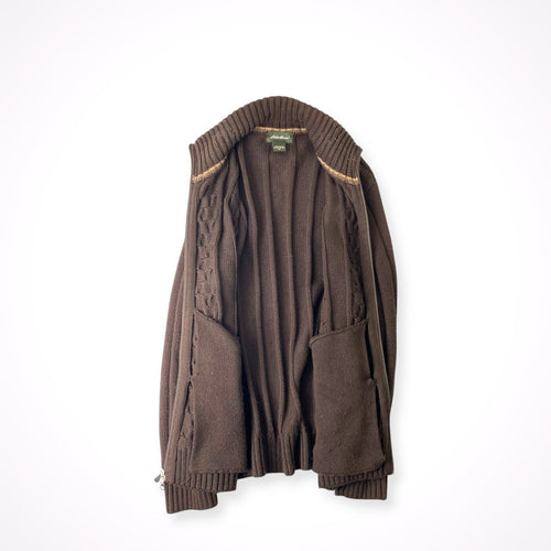 Eddie Bauer / コットン100％ ドライバーズケーブルニット SIZE:M