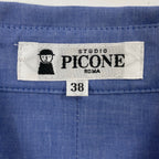PICONE / 司祭刺繍 ロングシャツ 参考定価：42,000程度 SIZE:38