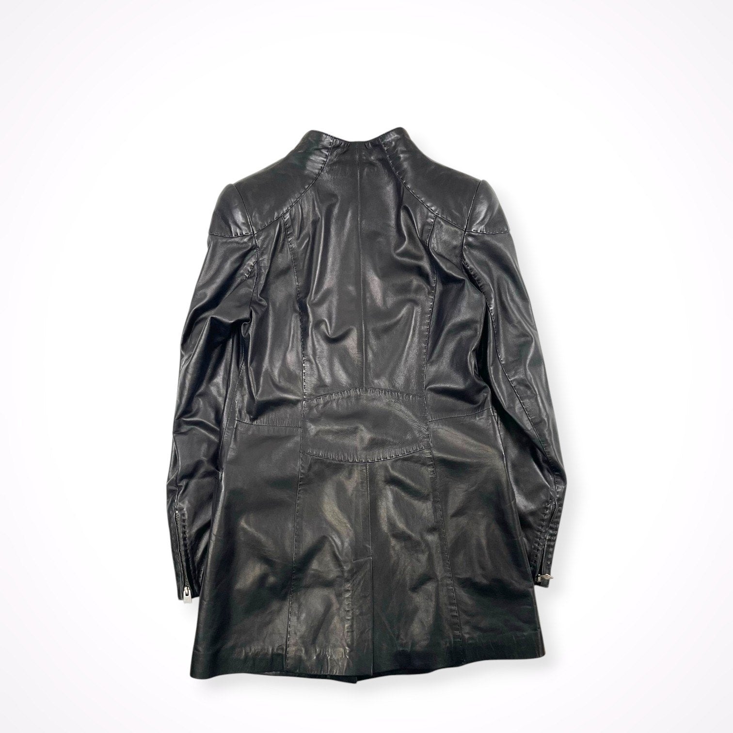 EMPORIO ARMANI / ヴィンテージラムレザーコート 参考定価：250,000程度 SIZE:44