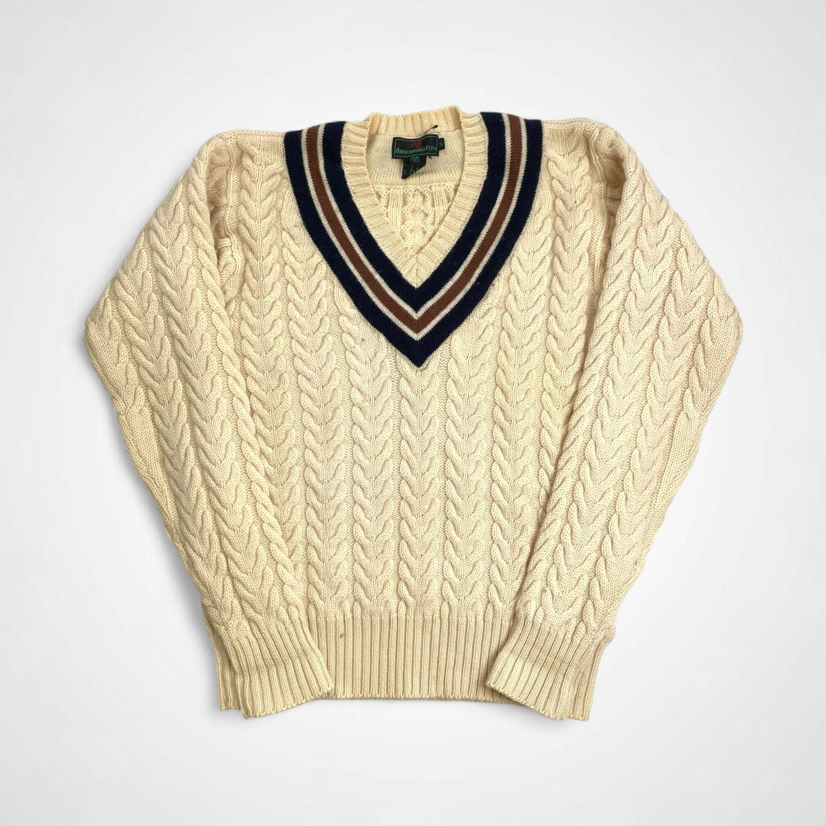 ABERCROMBIE＆FITCH アバクロンビー アンド フィッチ / ヴィンテージ チルデンニット ケーブルニット SIZE:S