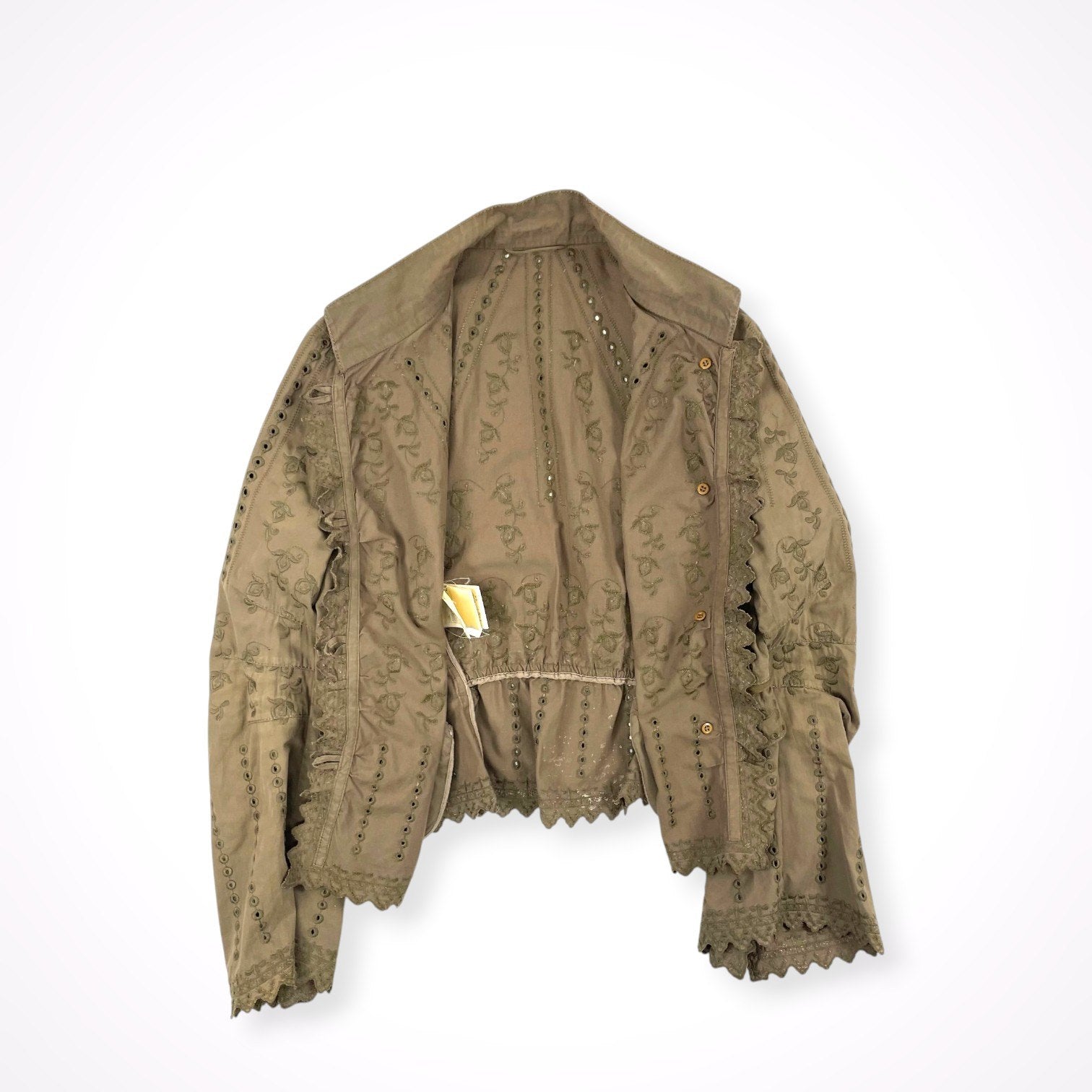 ERMANNO SCERVINO / カットワーク刺繍ジャケット 参考定価：250,000程度 SIZE:L程度