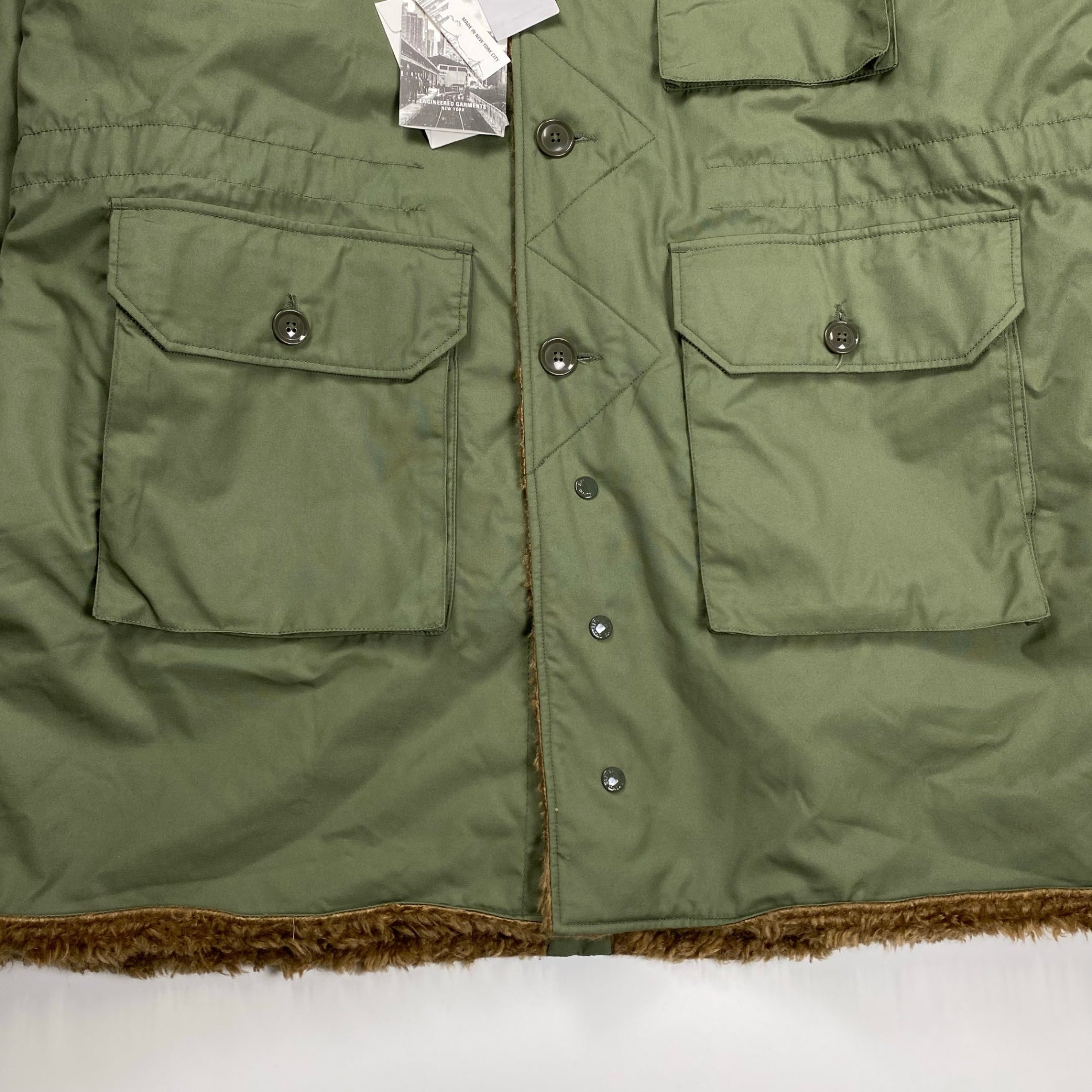 ENGINEERED GARMENTS × BEAMS PLUS / Reversible Field Fur Coat  タグ付 参考定価：117,000+tax SIZE:L