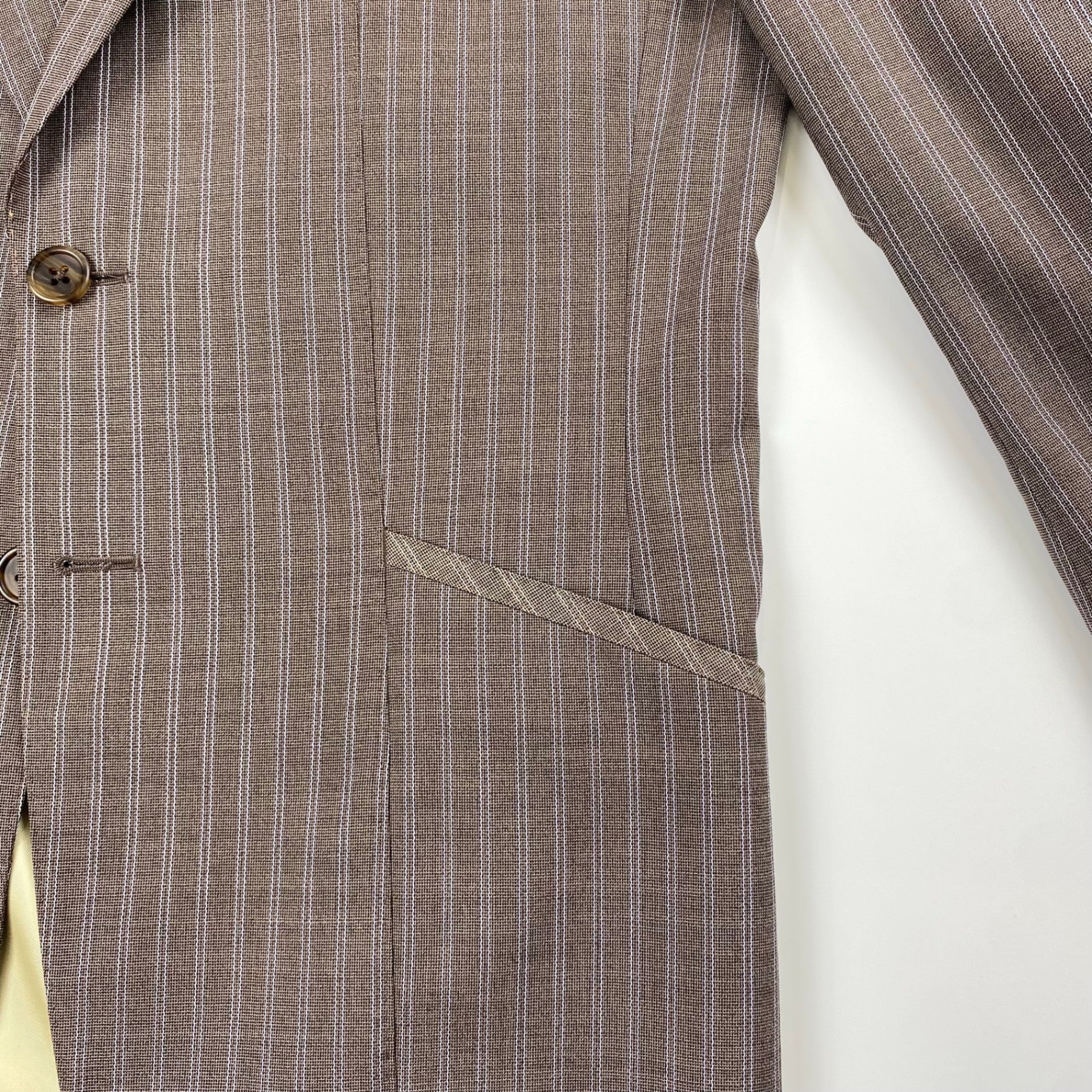 【スペシャル】Paul Smith COLLECTION ポールスミスコレクション / ウール×シルク デザインスーツ MK.134004 MD,2581 SIZE:L