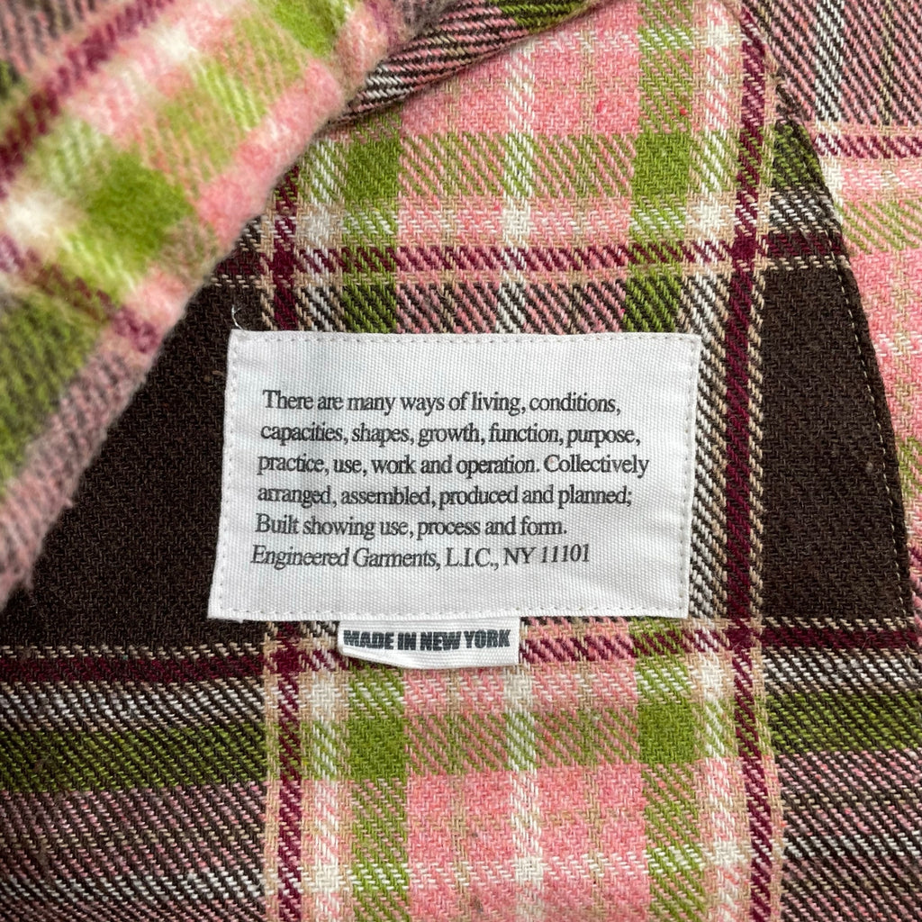 Engineered Garments エンジニアードガーメンツ / CAGOULE SHIRT POLY WOOL PLAID 参考定価：43,000+tax SIZE:S(L程度)