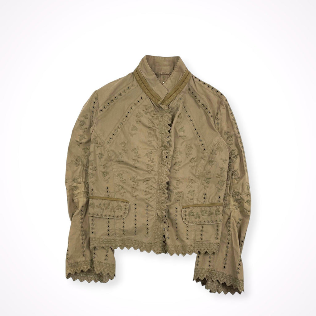 ERMANNO SCERVINO / カットワーク刺繍ジャケット 参考定価：250,000程度 SIZE:L程度