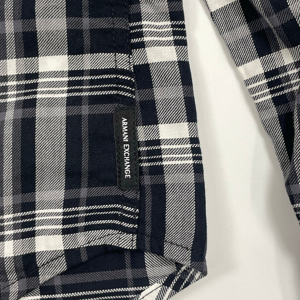 ARMANI EXCHANGE アルマーニ エクスチェンジ / ハイドポケットチェックシャツ 参考定価：25,000程度 SIZE:S