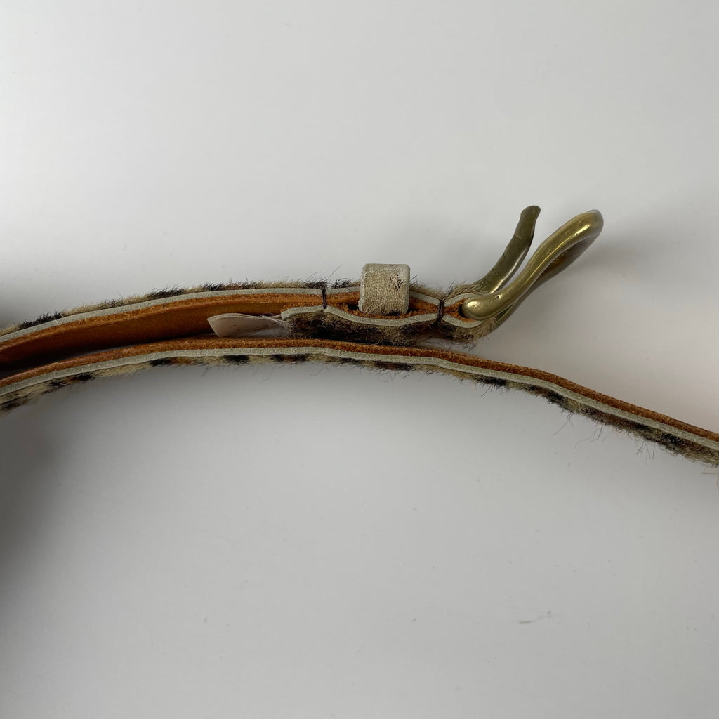 JUNYA WATANABE ジュンヤワタナベ / ハラコレザーベルト 全長113cm 10穴 76-99cm