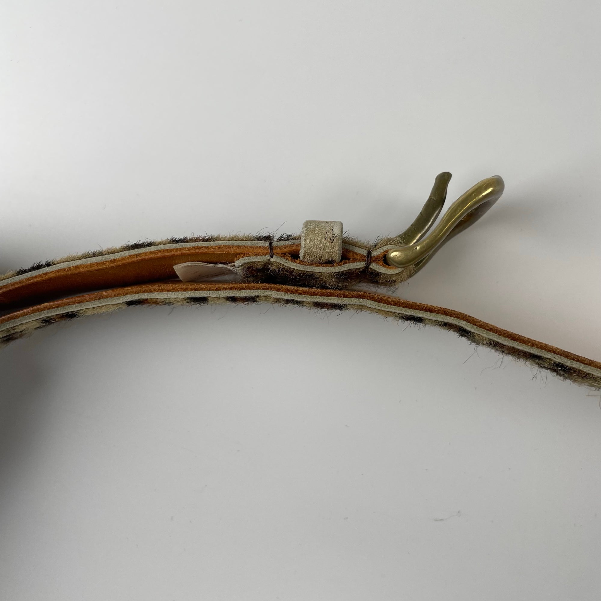 JUNYA WATANABE ジュンヤワタナベ / ハラコレザーベルト 全長113cm 10穴 76-99cm