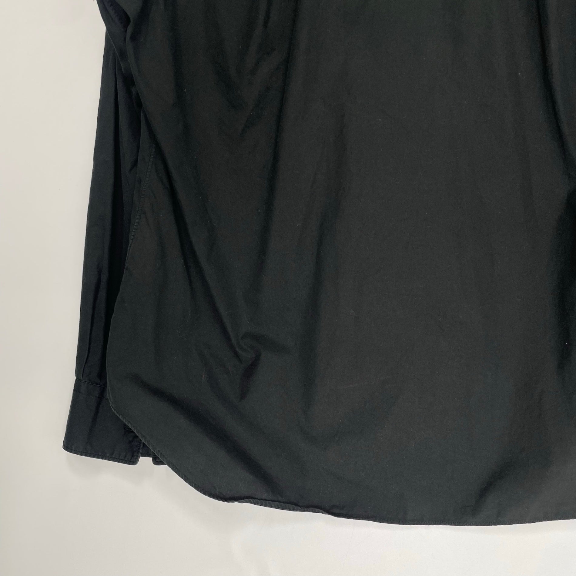 COMME des GARCONS SHIRT コムデギャルソン シャツ / デザインポインテッドカラーシャツ ブラック SIZE：S