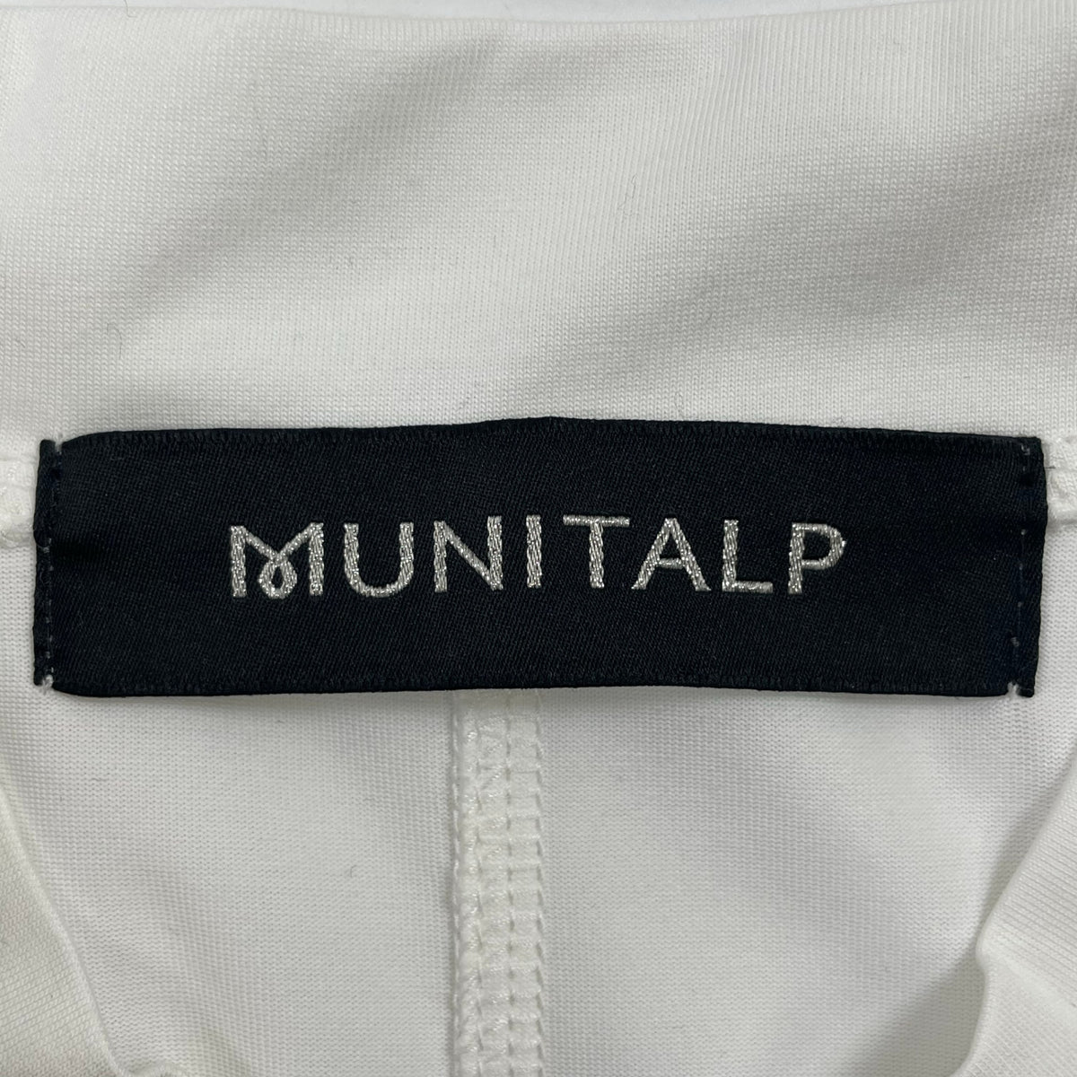 MUNITALP / ハーフジップ メッシュポケット チュニックワンピース 参考定価：42,000程度 SIZE:40