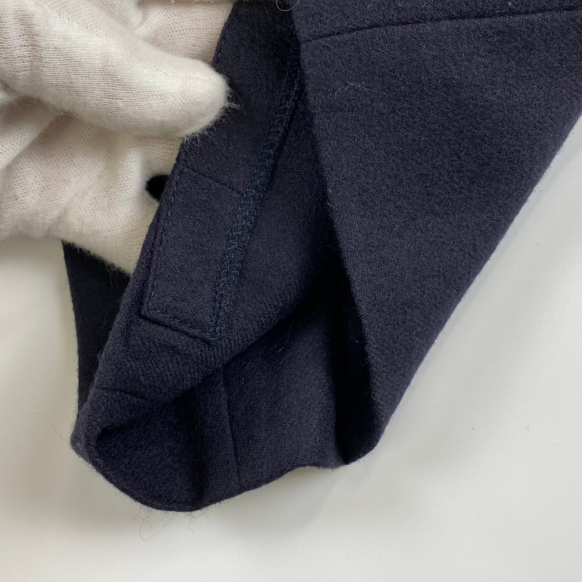 【04AW wave期】 RAF SIMONS ラフシモンズ / エンブロイダリー ミニマル スラックス ネイビー SIZE:46