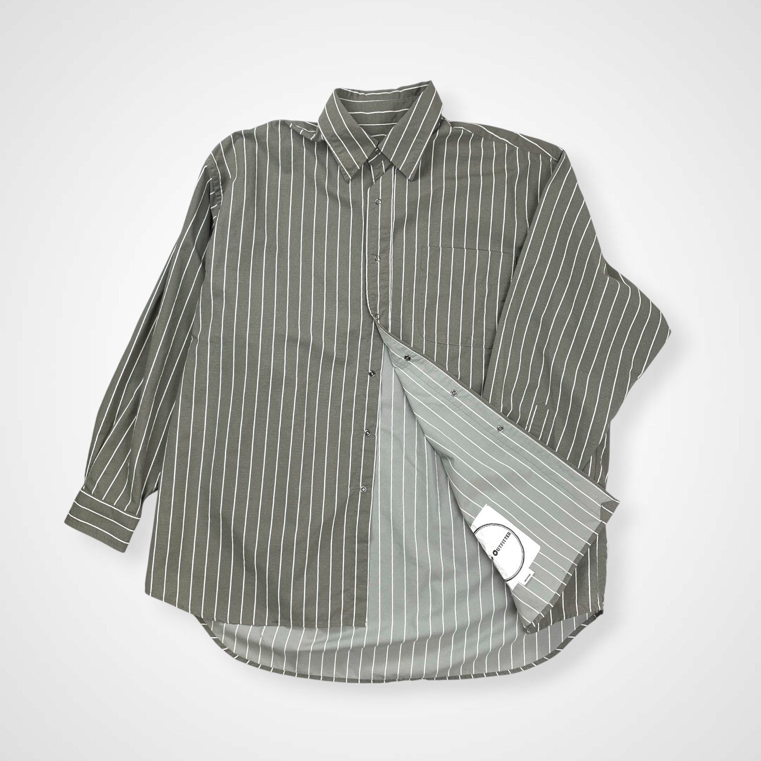 BURLAP OUTFITTER バーラップアウトフィッター / L/S B.B SHIRT PRINTED シャツ SUPPLEX 参考定価：17,000+tax SIZE:M