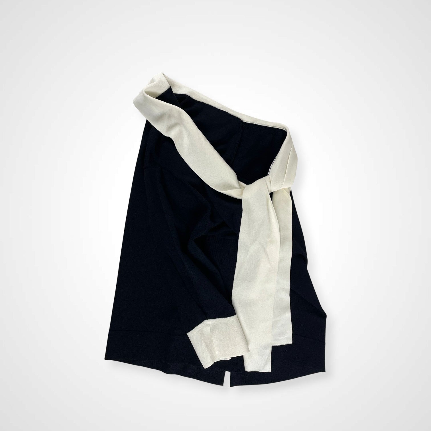 ESTNATION エストネーション / ボウタイ2トーンブラウス 参考定価：30,000程度 SIZE：38